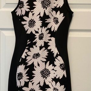 Body Central fitted Black and White design dress